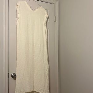 NWOT bone white size large crepe dress from Zara